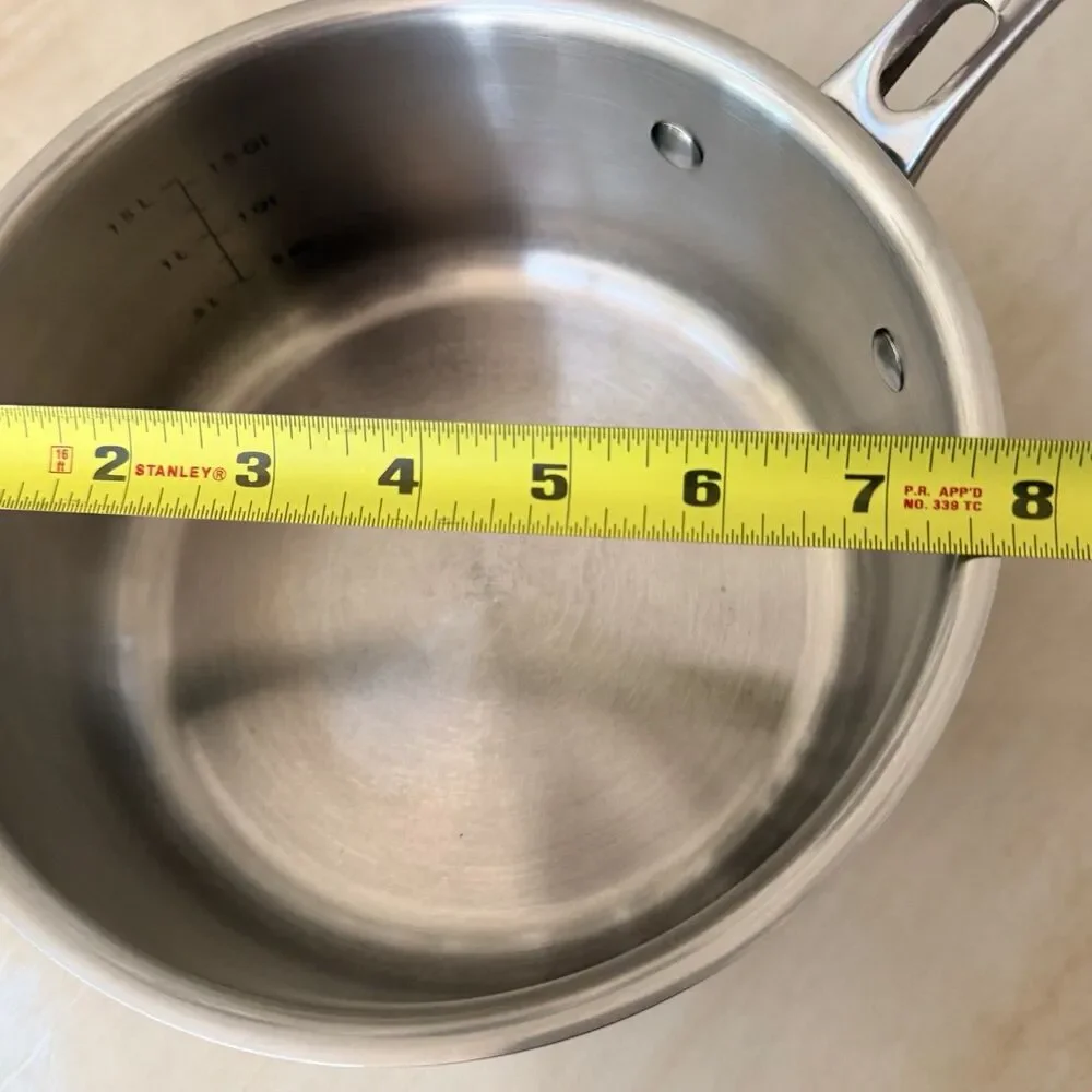 Viking 3-Ply Stainless 2.25 Qt Saucepan Aluminum Core Induction Gas Electric